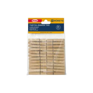 Klädnypa trä 24-pack