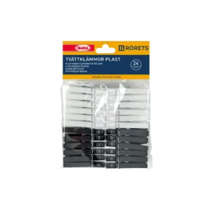 Klädnypa plast 24-pack